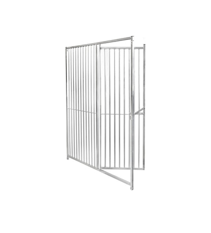 Galvanised Dog Panel - 1.0m x 1.84m with 5cm Gap and Right Hand Door
