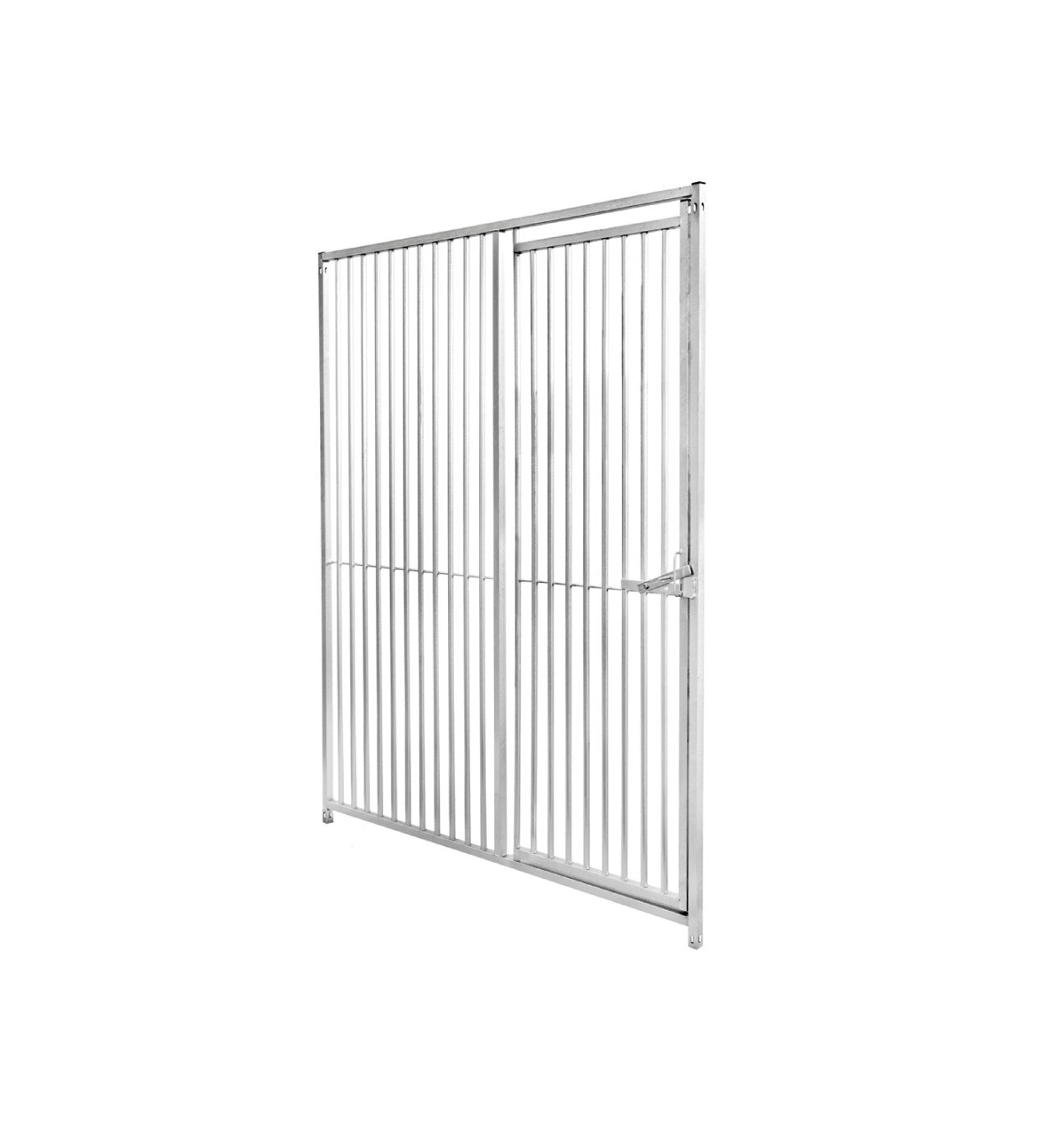 Galvanised Dog Panel - 1.0m x 1.84m with 5cm Gap and Right Hand Door