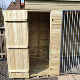 16ft X 4ft Pent Duo Kennel