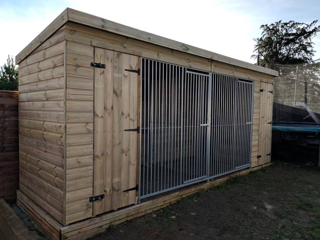 Pent Duo Kennel - 19ft x 5ft