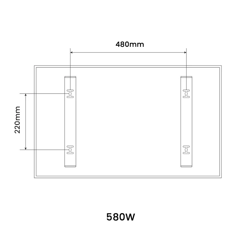 580W NRGPRO Infrared Heating Panel