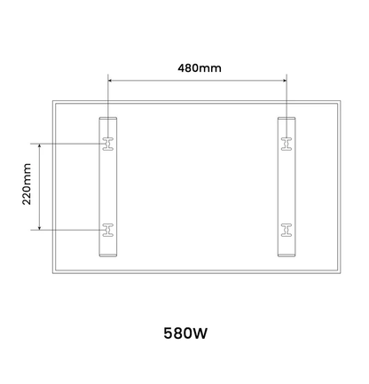 580W NRGPRO Infrared Heating Panel