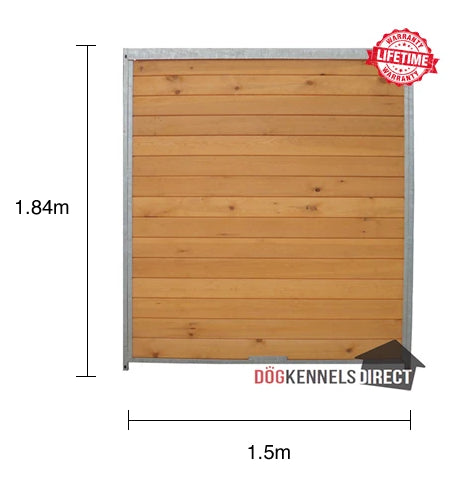 Wooden Kennel Panel - 2.0m x 1.84m