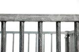 Galvanised Dog Panel - 1.5m x 1.84m with 8cm Gap & Right Hand Door