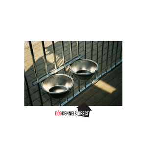 Metal dog bowl deals holder