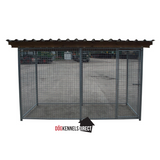 Mesh Dog Kennel - 4m x 2m x 6ft - With Roof