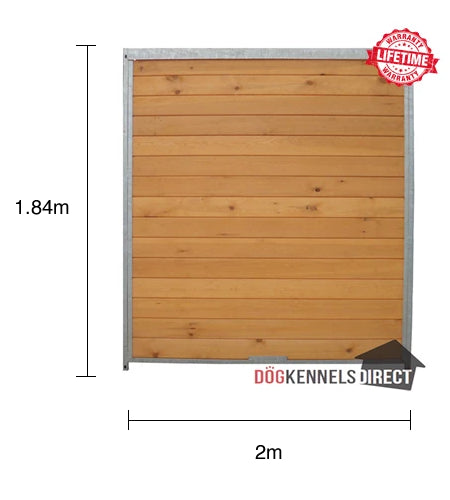 Wooden Kennel Panel - 2.0m x 1.84m